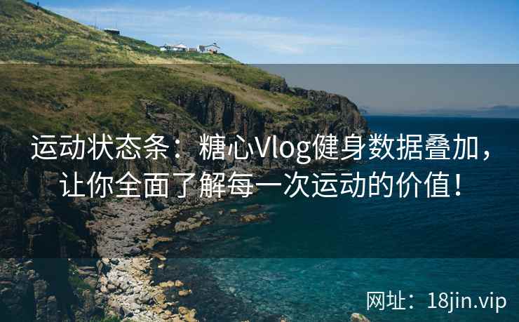 运动状态条：糖心Vlog健身数据叠加，让你全面了解每一次运动的价值！